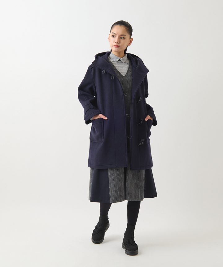 【限定セール！】 HIROKO BIS コシノヒロコ カラー ラビットファーコート X3395 ジャケット・アウター