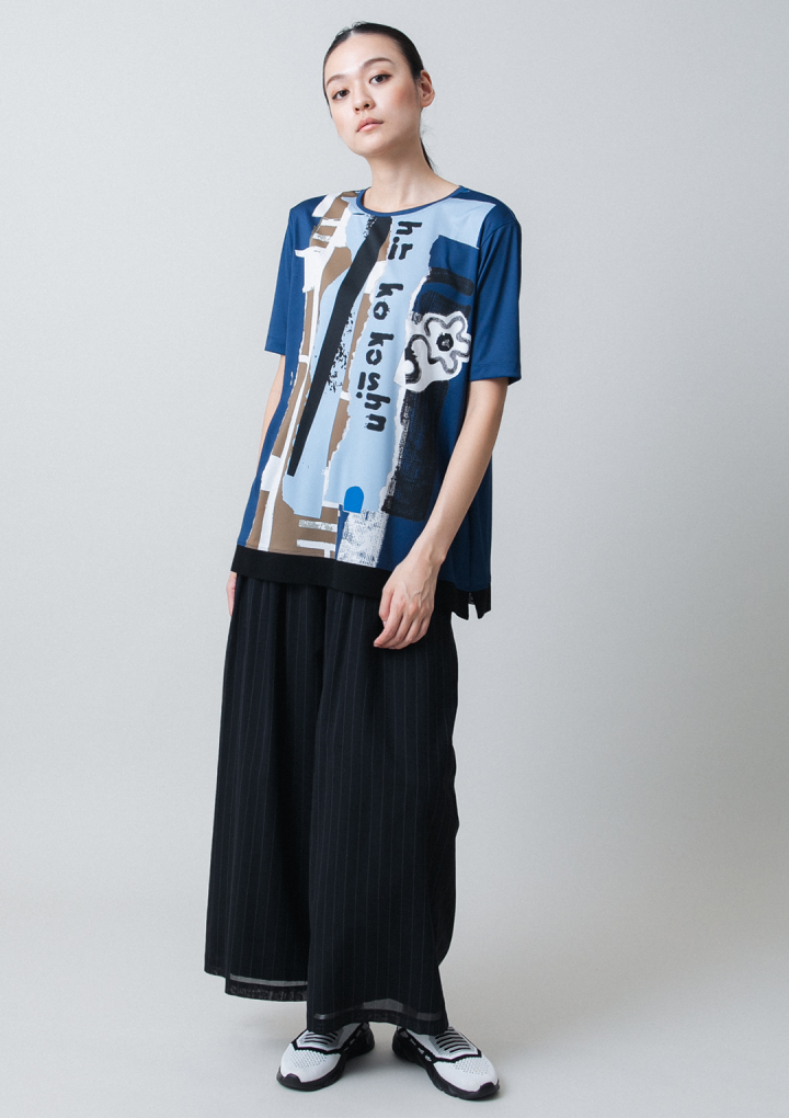 美品】 TRUNK ヒロココシノ ファー ブルゾン 総柄 M ブラウン 日本製